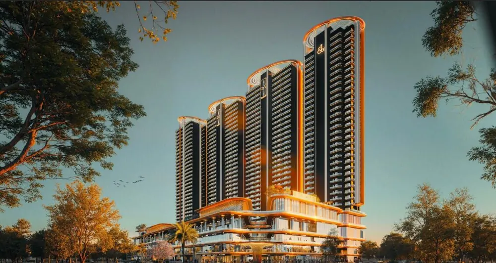 M3M Jacob & Co Residences towers rising above landscaped greenery